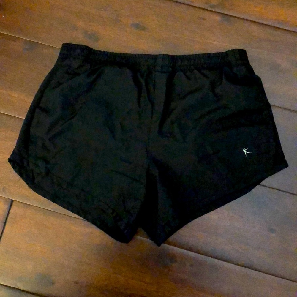 EUC Danskin shorts, with liner, black size 7-8